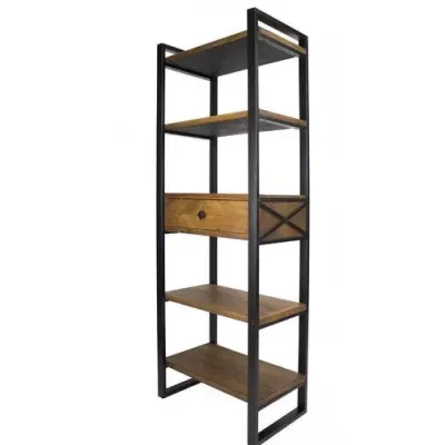 Стеллаж для хранения в стиле Loft NS-1895 1530x800x350 мм Черный
