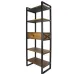 Стеллаж для хранения в стиле Loft NS-1895 1530x800x350 мм Черный