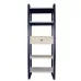 Стеллаж для хранения в стиле Loft NS-1895 1530x800x350 мм Черный