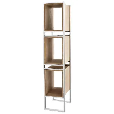 Стеллаж для хранения в стиле Loft NS-1896 1980x400x500 мм Белый