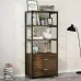 Стелаж для зберігання в стилі Loft Чорний NS-1906 1530x600x400 мм Стелаж для зберігання в стилі Loft Чорний NS-1906 1530x600x400 мм
