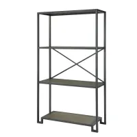 Стеллаж для хранения в стиле Loft NS-1909 1580x800x350 мм Черный