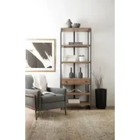 Стеллаж для хранения в стиле Loft NS-1916 2030x750x400 мм Черный