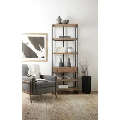 Стелаж для зберігання в стилі Loft NS-1916 2030x750x400 мм Черный