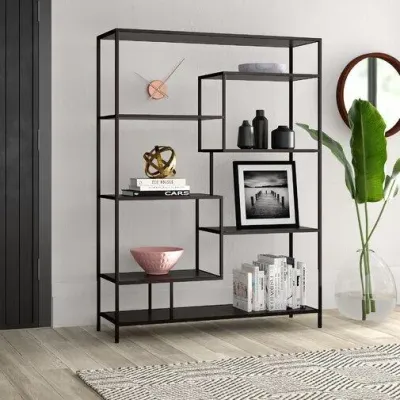 Стелаж для зберігання в стилі Loft Чорний NS-1928 1680x1200x400 мм Стелаж для зберігання в стилі Loft Чорний NS-1928 1680x1200x400 мм