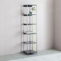 Стелаж для зберігання в стилі Loft Золотий NS-1943 1830x400x400 мм Стелаж для зберігання в стилі Loft Золотий NS-1943 1830x400x400 мм