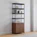 Стеллаж для хранения в стиле Loft Черный NS-1944 2130x850x400 мм Стеллаж для хранения в стиле Loft Черный NS-1944 2130x850x400 мм