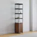 Стеллаж для хранения в стиле Loft Черный NS-1945 2130x450x400 мм