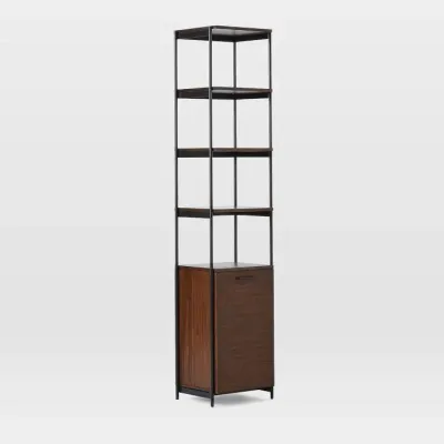 Стеллаж для хранения в стиле Loft Черный NS-1945 2130x450x400 мм