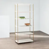 Стелаж для зберігання в стилі Loft Золотий NS-1946 1830x1800x400 мм Стелаж для зберігання в стилі Loft Золотий NS-1946 1830x1800x400 мм