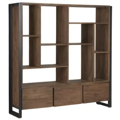 Стеллаж для хранения в стиле Loft NS-1951 1730x1560x350 мм Черный Стеллаж для хранения в стиле Loft NS-1951 1730x1560x350 мм Черный