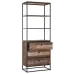 Стеллаж для хранения в стиле Loft NS-1957 2030x750x350 мм Черный