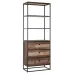 Стеллаж для хранения в стиле Loft NS-1957 2030x750x350 мм Черный