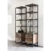 Стелаж для зберігання в стилі Loft NS-1958 2130x550x400 мм Черный