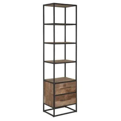 Стелаж для зберігання в стилі Loft NS-1958 2130x550x400 мм Черный