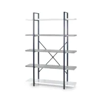 Стеллаж для хранения в стиле Loft NS-1967 1830x1200x350 мм Черный