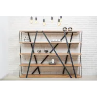 Стеллаж для хранения в стиле Loft NS-1972 1230x1400x300 мм Черный Стеллаж для хранения в стиле Loft NS-1972 1230x1400x300 мм Черный