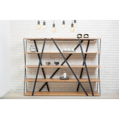 Стеллаж для хранения в стиле Loft NS-1972 1230x1400x300 мм Черный