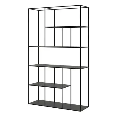Стеллаж для хранения в стиле Loft NS-1973 2030x1200x400 мм Черный