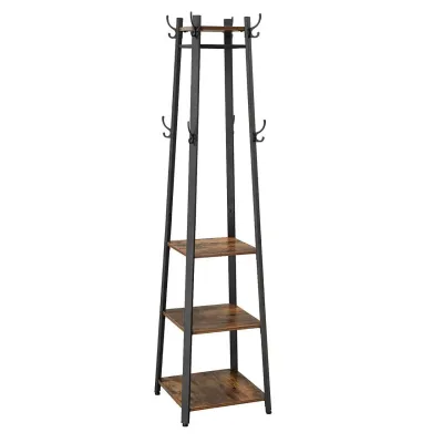 Стойка для одежды в стиле Loft NS-1995 1780x400x350 мм Черный Стойка для одежды в стиле Loft NS-1995 1780x400x350 мм Черный