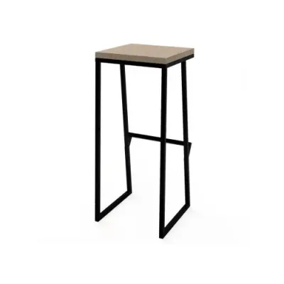 Барный стул в стиле Loft NS-202 830x400x360 мм Черный Барный стул в стиле Loft NS-202 830x400x360 мм Черный