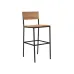 Барный стул в стиле Loft NS-206 1300x450x420 мм Черный