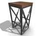 Стілець у стилі Loft NS-2087 680x350x350 мм Черный Стілець у стилі Loft NS-2087 680x350x350 мм Черный