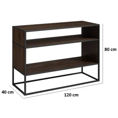 Тумба підставка для TV у стилі Loft NS-2104 830x1200x400 мм Черный