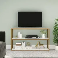 Тумба подставка для TV в стиле Loft NS-2108 830x1100x340 мм Золотой