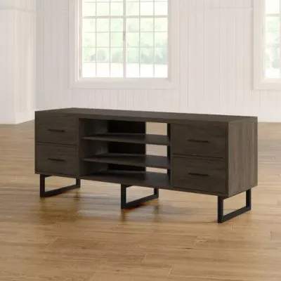 Тумба подставка для TV в стиле Loft NS-2111 830x1200x300 мм Черный Тумба подставка для TV в стиле Loft NS-2111 830x1200x300 мм Черный
