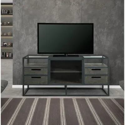 Тумба подставка для TV в стиле Loft NS-2114 780x1600x450 мм Черный