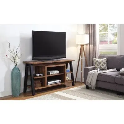 Тумба подставка для TV в стиле Loft NS-2115 930x1200x380 мм Черный