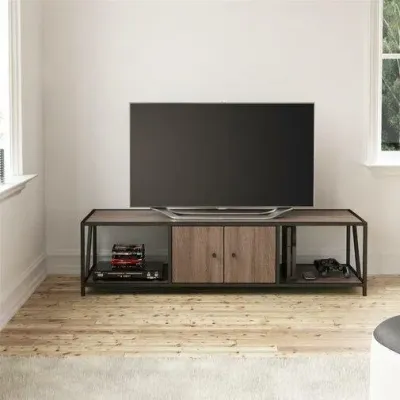Тумба подставка для TV в стиле Loft NS-2119 530x1530x400 мм Черный