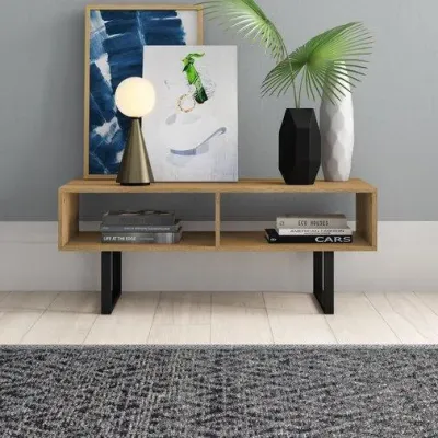 Тумба подставка для TV в стиле Loft NS-2131 430x900x400 мм Черный