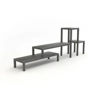 Тумба підставка для TV у стилі Loft NS-2134 910x2500x400 мм Серый