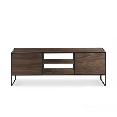 Тумба підставка для TV у стилі Loft NS-2144 680x1500x300 мм Черный