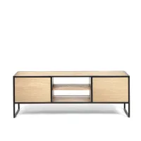 Тумба подставка для TV в стиле Loft NS-2144 680x1500x300 мм Черный