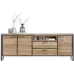 Тумба подставка для TV в стиле Loft NS-2148 630x1360x360 мм Черный
