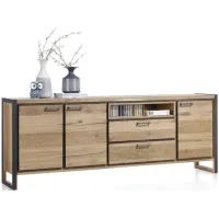 Тумба підставка для TV у стилі Loft NS-2148 630x1360x360 мм Черный