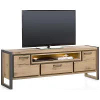 Тумба подставка для TV в стиле Loft NS-2150 680x1300x320 мм Черный