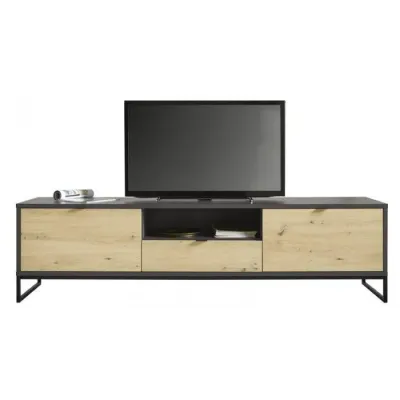 Тумба підставка для TV у стилі Loft NS-2156 630x1480x350 мм Черный