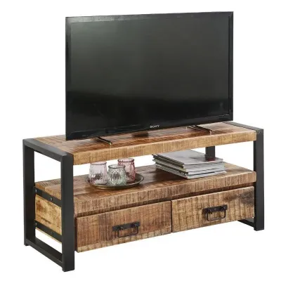 Тумба підставка для TV у стилі Loft NS-2157 580x800x300 мм Черный