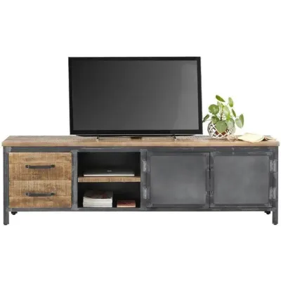 Тумба подставка для TV в стиле Loft NS-2160 590x1280x300 мм Черный