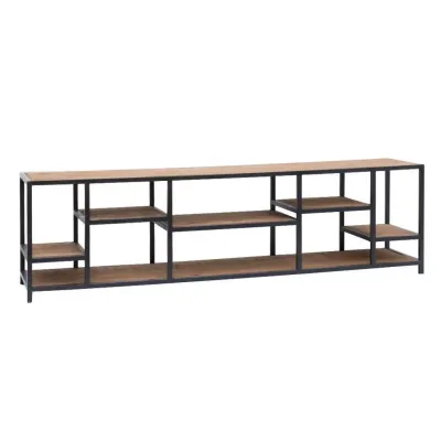 Тумба підставка для TV у стилі Loft NS-2162 680x2000x300 мм Черный
