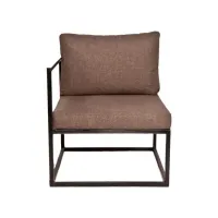 Кутове лаунж крісло у стилі Loft NS-2179 680x600x600 мм Черный Кутове лаунж крісло у стилі Loft NS-2179 680x600x600 мм Черный