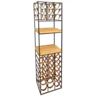 Винная стойка в стиле Loft NS-221 1710x440x300 мм Черный Винная стойка в стиле Loft NS-221 1710x440x300 мм Черный