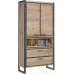Шкаф для хранения в стиле Loft NS-2215 2030x1000x400 мм Черный