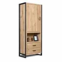 Шкаф для хранения в стиле Loft NS-2216 2130x850x450 мм Черный Шкаф для хранения в стиле Loft NS-2216 2130x850x450 мм Черный