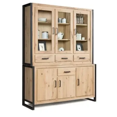 Шафа для зберігання в стилі Loft NS-2218 2130x1600x500 мм Черный Шафа для зберігання в стилі Loft NS-2218 2130x1600x500 мм Черный