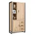 Шкаф для хранения в стиле Loft NS-2220 2030x1000x450 мм Черный